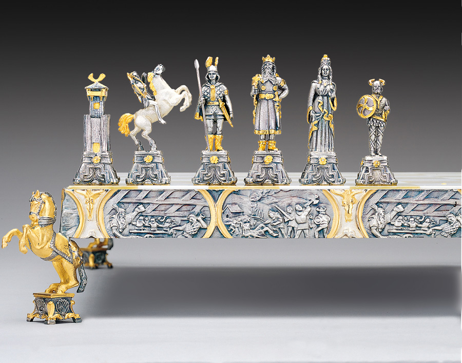 Chess set Vikings mastery