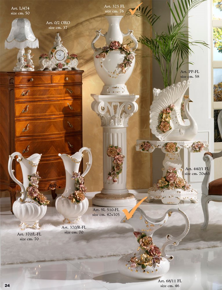 Column with beautiful roses