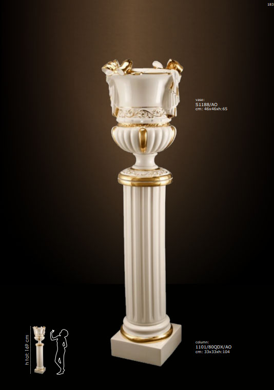 Pillar made of ceramic