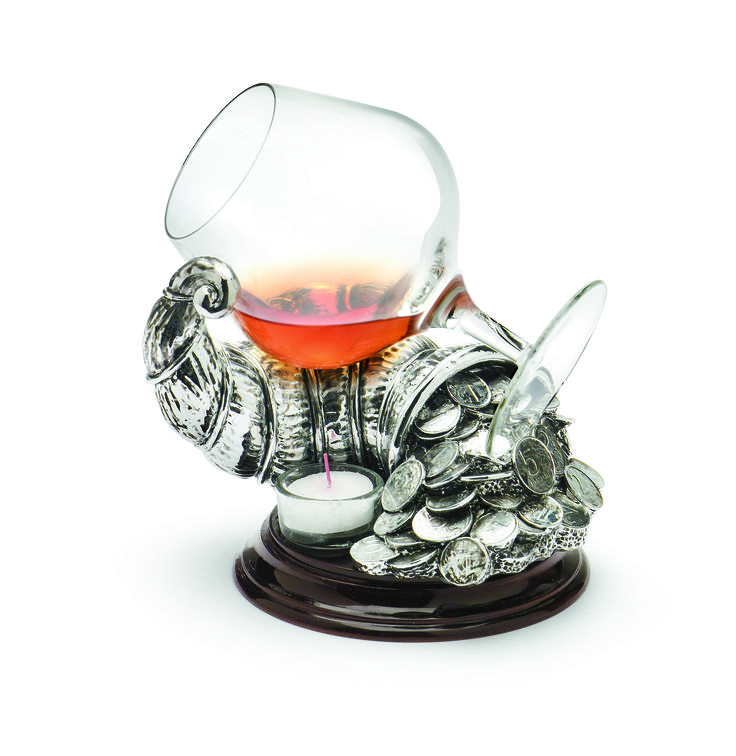 Cornucopia cognac warmer