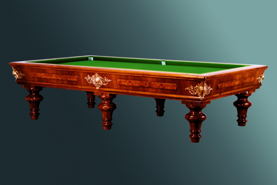 Oldfashioned billiard table