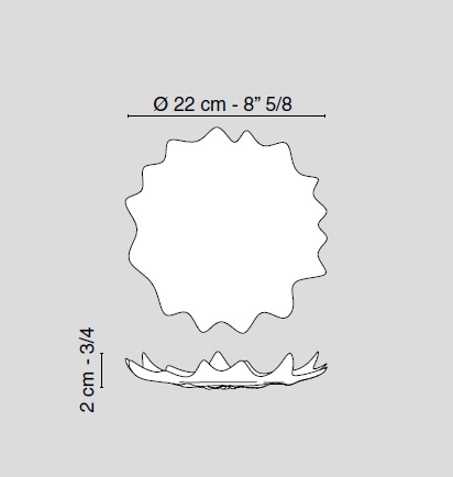 Luxury Small Plate In A Pearl Shape By Vg Brand
