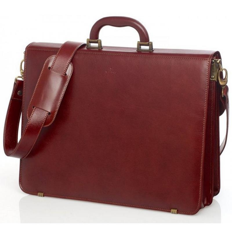 Italian leather briefcase 012