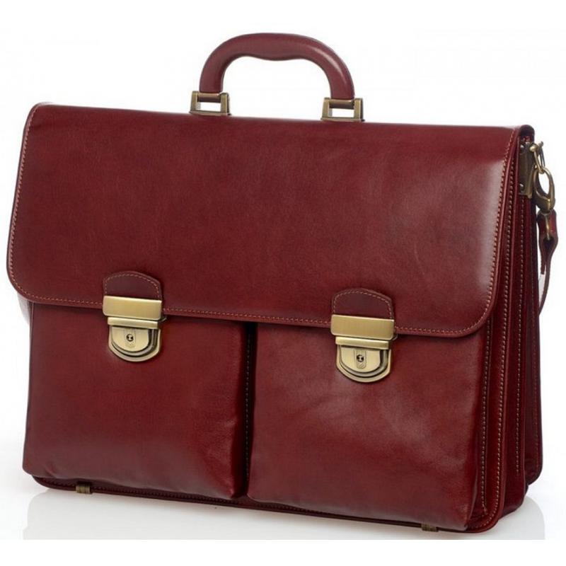 Italian leather briefcase 012