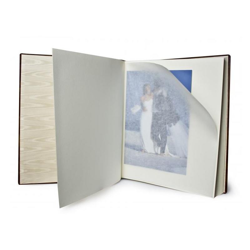 Elegant white wedding album